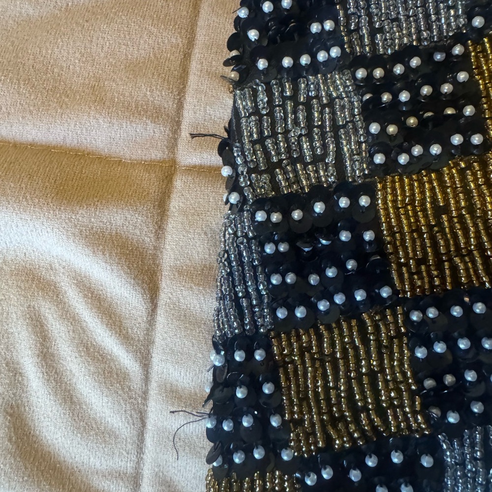 Effeci Sequin Checkered Vest - image 4